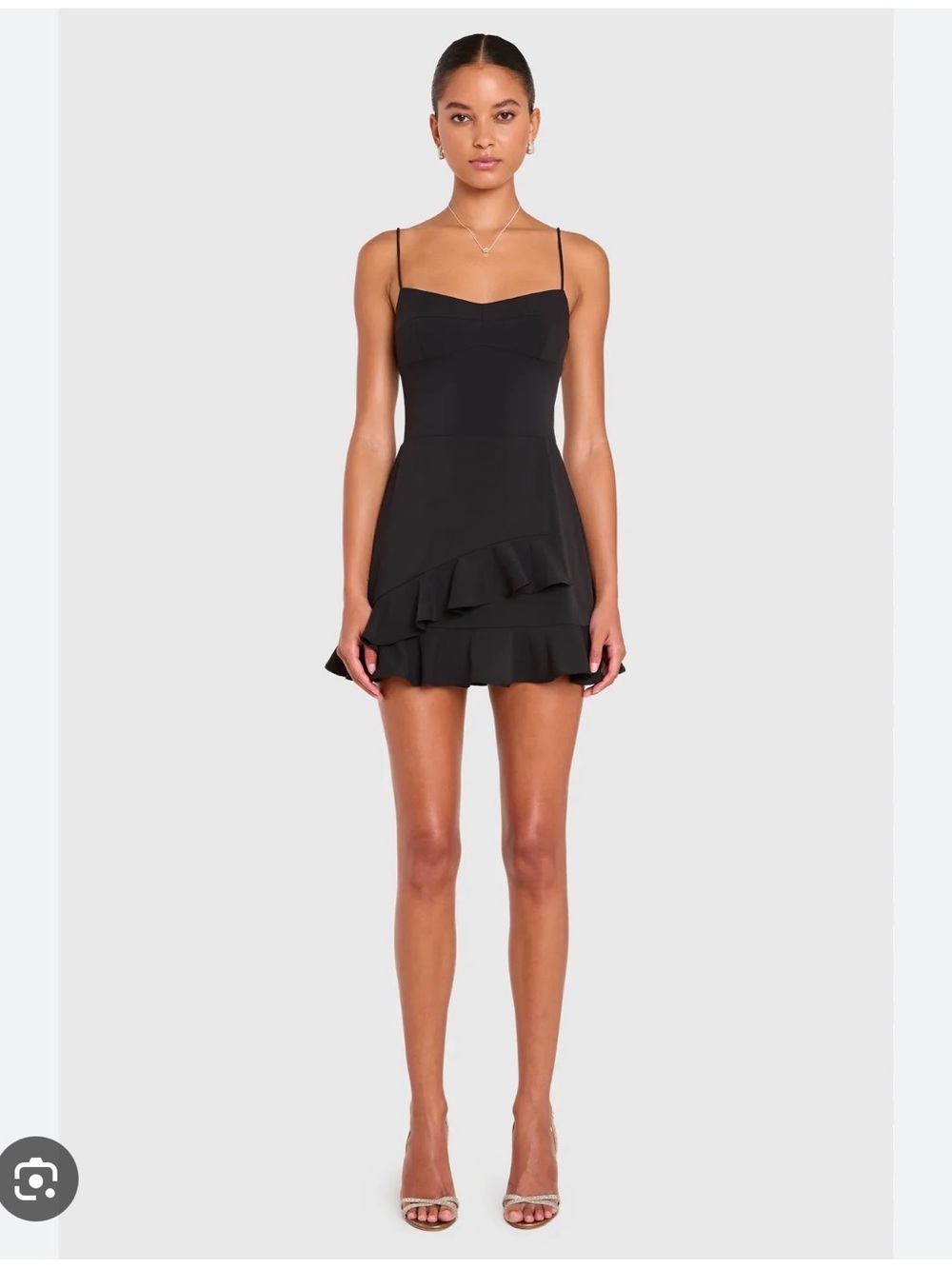 Amanda Uprichard Magnolia Black Romper